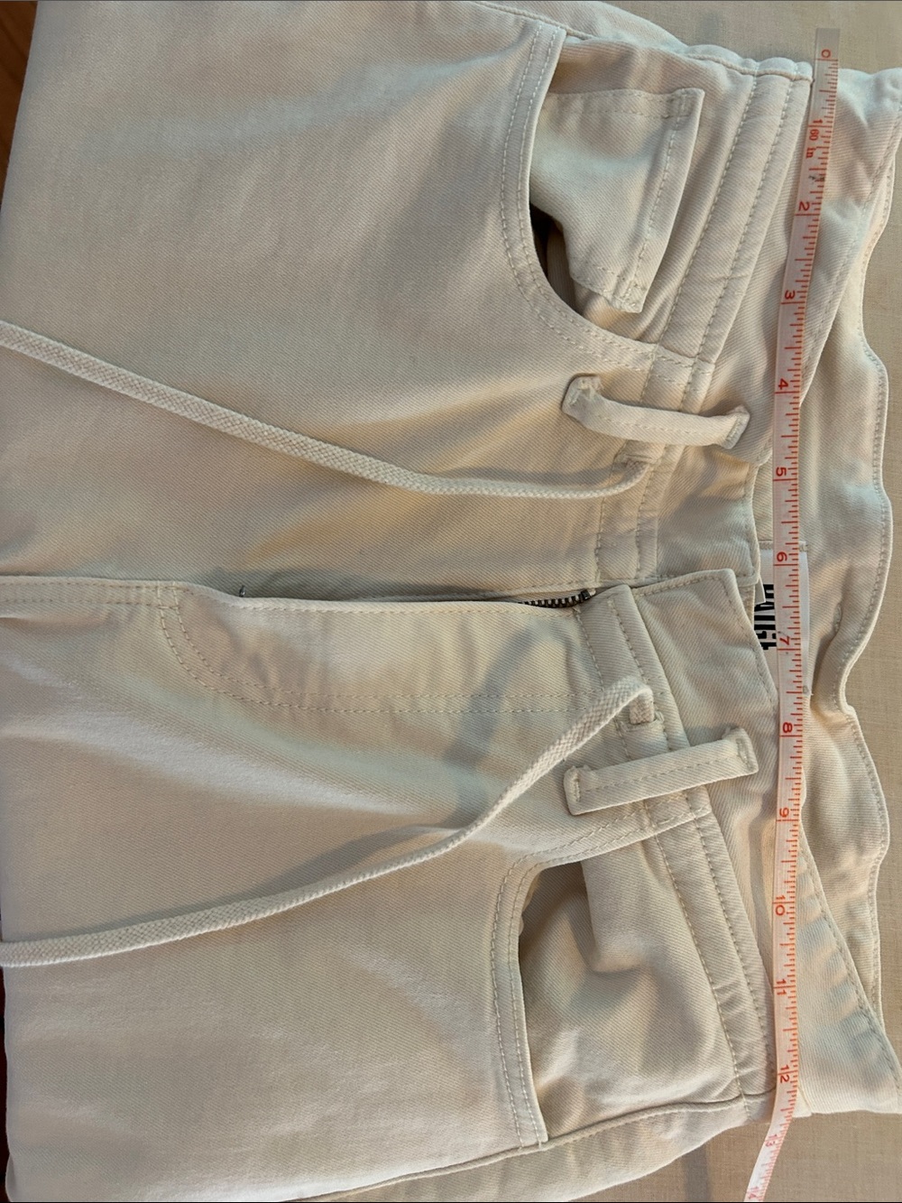 PAIGE Drawstring Wide Leg, High Rise Jeans - Picture 9 of 11